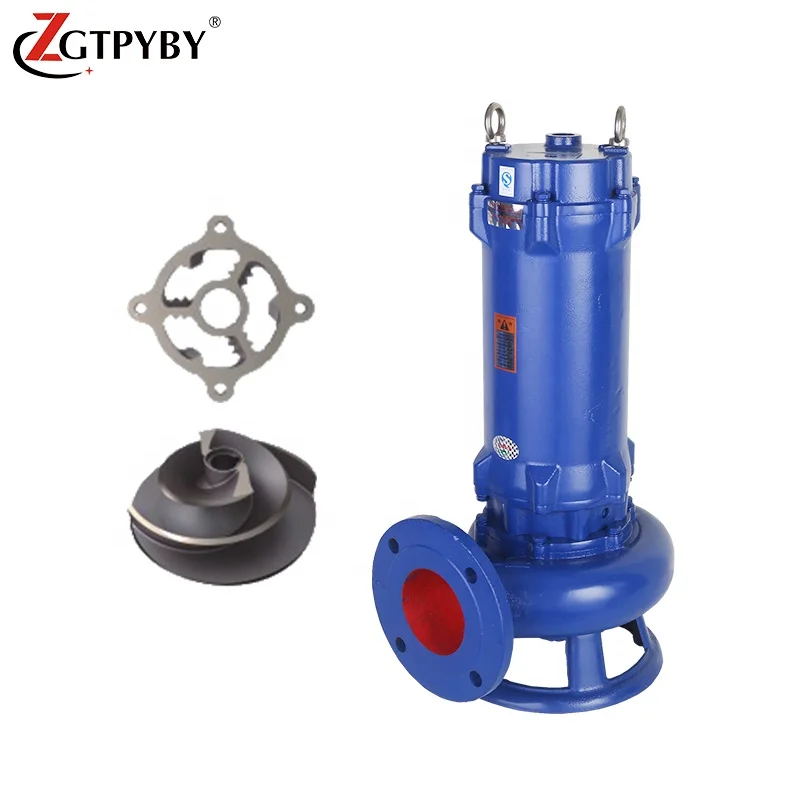 powered submersible centrifugal 5 hp sewage pump sewage pump for tank as cutting sewage pump guide rail system