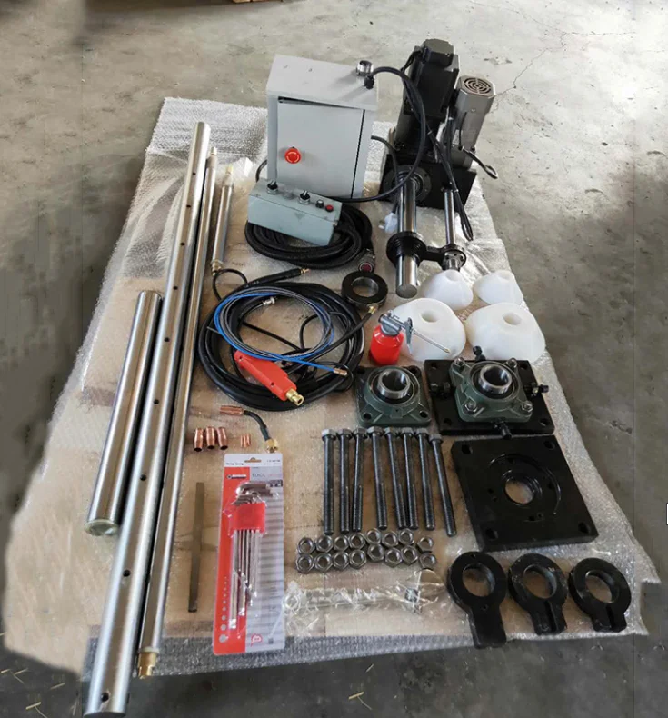 2 in 1 Machinery Maintenance for Excavator Digger Automatic Portable Mobile Welding Cylinder Portable Line Boring Machine