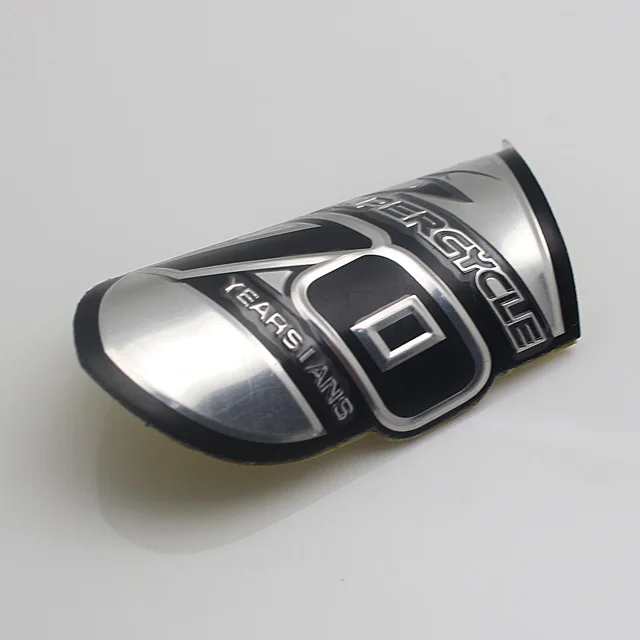 
China factory custom bicycle frame metal stickers metal bicycle label manufacture 