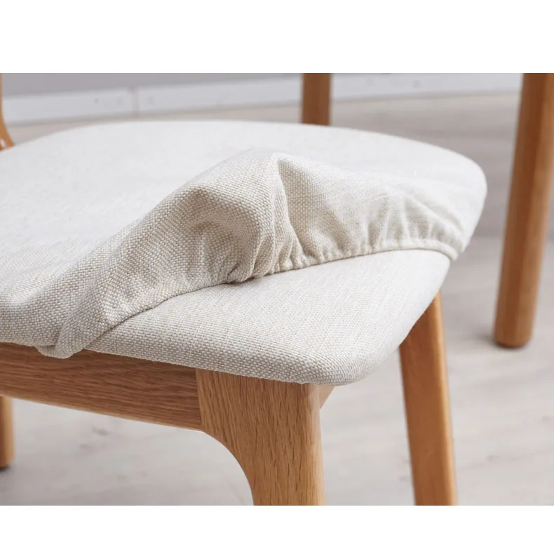 Mid Century Wooden Elegant Dining Room Chairs Upholstered Restaurant Chair