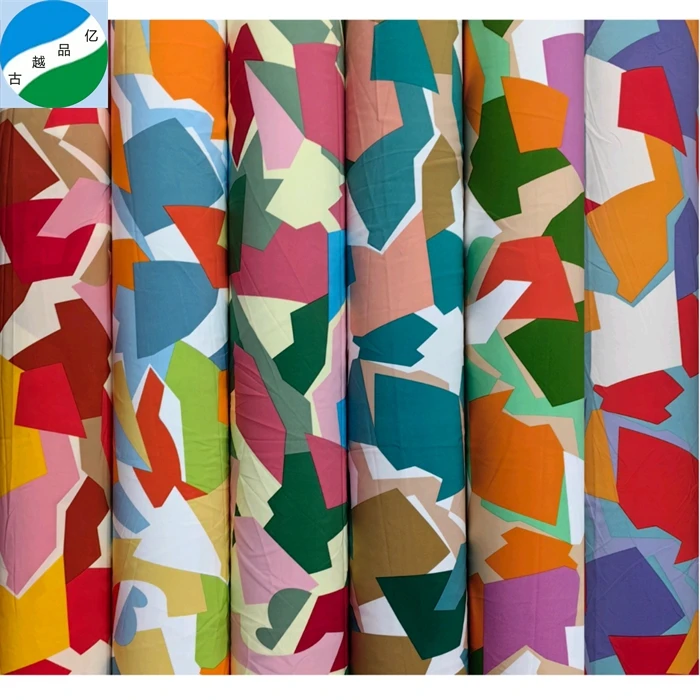 China textile woven spandex 4 way stretch print fabric stock lot quality wholesale for clothing