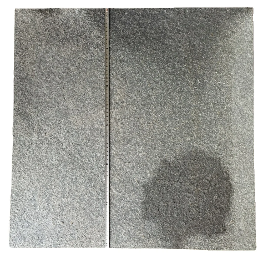 Antique NY Bluestone Flag Tiles Flamed Grey-Green Sandstone Pavers