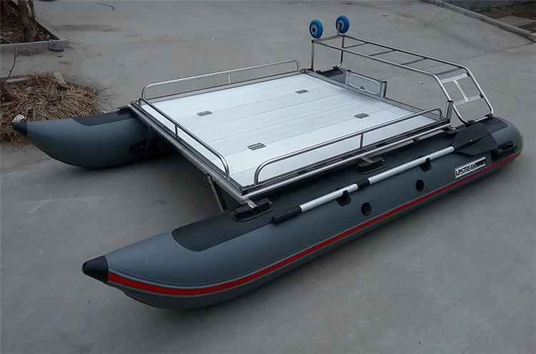 Inflatable  Boat PVC Catamaran mini yacht