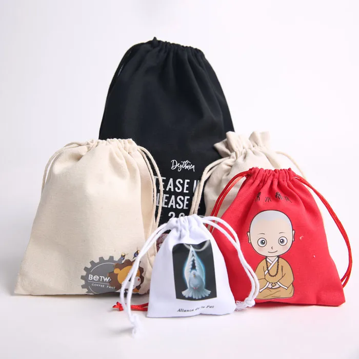 
Wholesale custom personalised cotton canvas golf ball pouch golf ball storage bag 