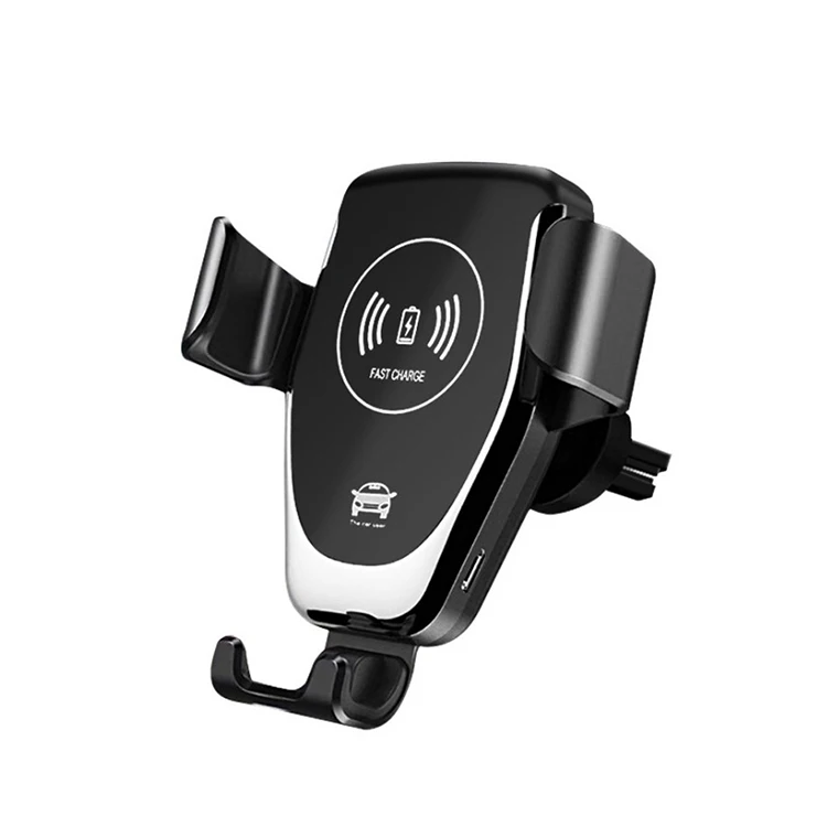 
Automatic Air Vent Clamping Phone Stand Holder Universal Charger Mount Wireless Car Charger 
