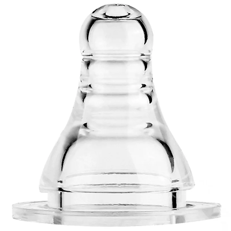 BPA Free Silicone Standard Caliber Neck Teat Soft Silicon Baby Bottle Nipple Liquid Silicone Baby Feeding Soother Pacifier 37MM