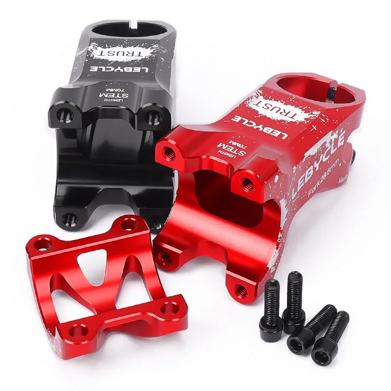 Lebycle MTB Road Bike Aheadest Stem 6061-T6 Alloy Ultralight Stem 31.8mm Handlebar 17 Degree 70MM Bike Stem