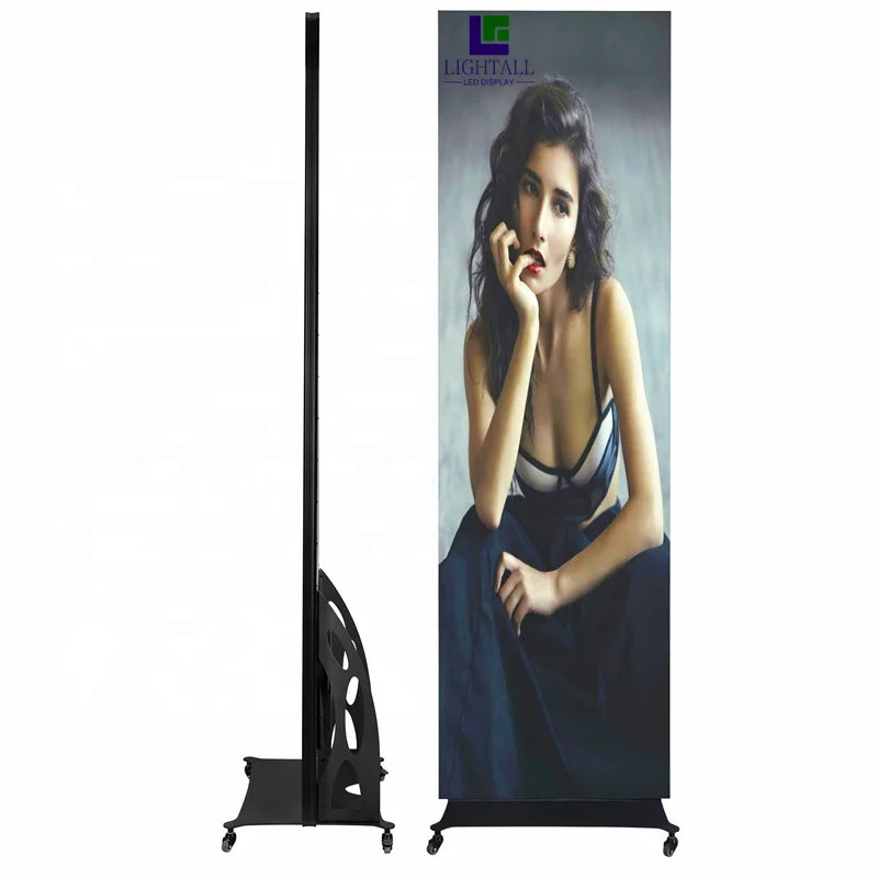 Hot Item Stand Floor Advertising Poster Screen P2.5Full Color RGB Digital LED Display  Product Indoor Advertising Player Machine