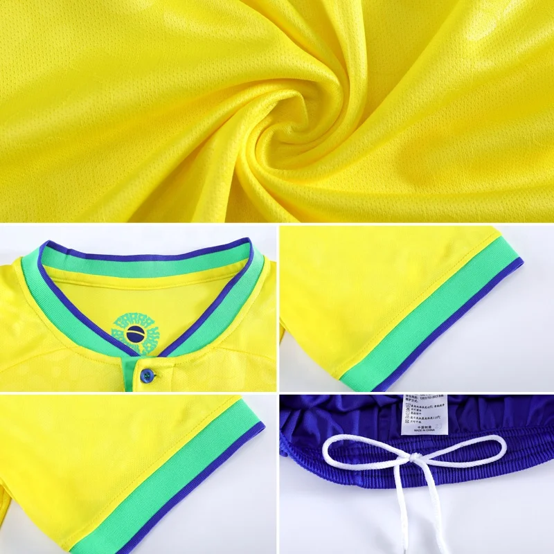 Wholesale Custom Cheap Sublimation Adults Soccer Uniforms 100% Polyester Soccer Jerseys Breathable Football Jersey Sets For Men