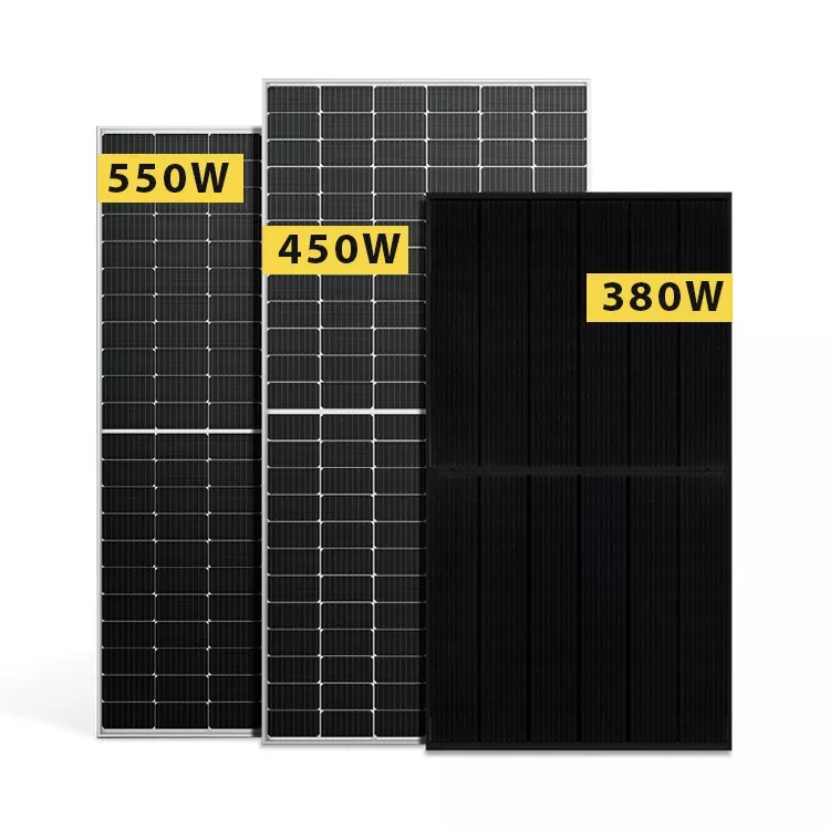 Solar Panel 540w 545w 550w Monocrystalline Pv Weather All Black Full Color Frame House Sharp Silicon Price Monocristaline De