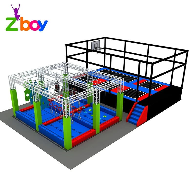 
Cheap small kids adult indoor trampoline jumping elastic bed trampoline park for sale 