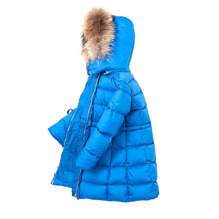 
Winter Baby Children Duck Down Padded Coat Kids Hooded Outerwear Girls Down Jacket 