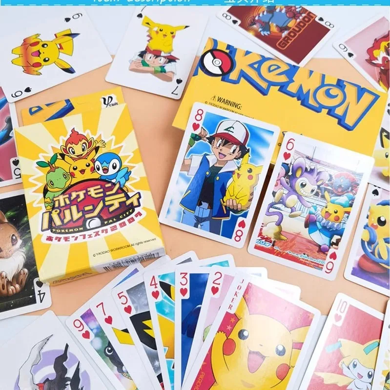 Toy Anime Demon Slayer Playing Cards Game Genshin Impact Poker Cartoon 52 Card Deck for Party Gifts