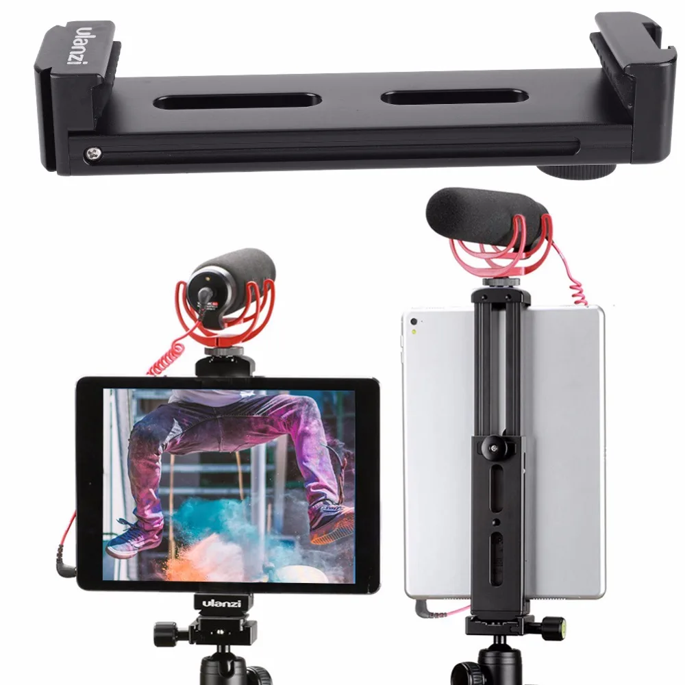 Ulanzi U-Pad Pro Aluminium Tablet Tripod Mount Holder Clamp Cold Shoe For iPad Pro iPad Mini