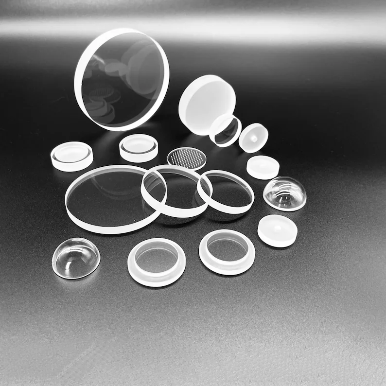 Manufacture custom transparent Uv quartz glass plate round fused silica discs quartz plate