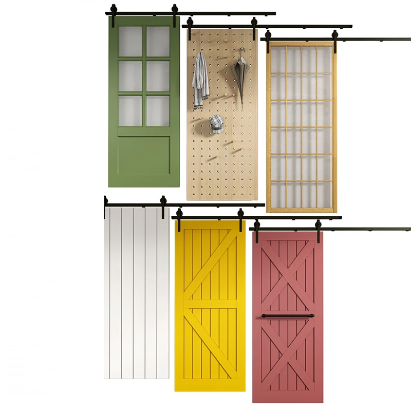 YYCX Home sliding barn doors sliding door hardware WPC sliding door profile