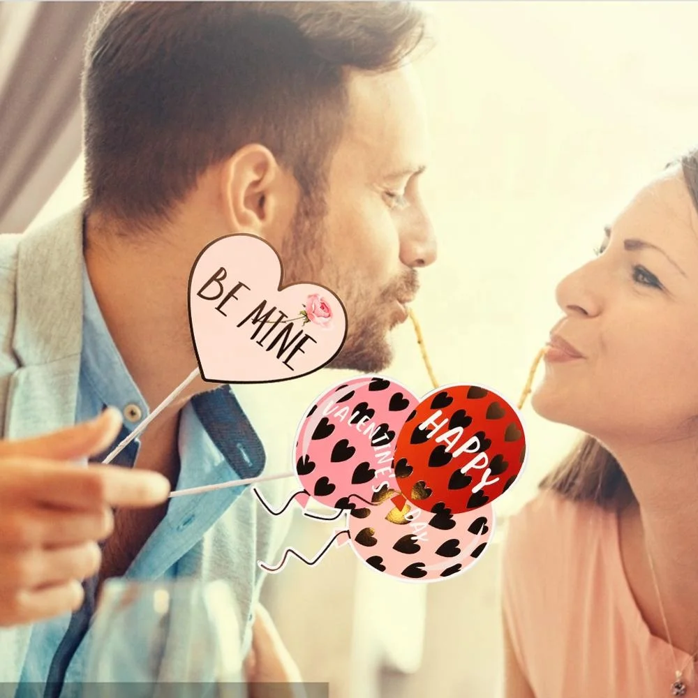 28 шт., реквизит для фотобудки на День святого Валентина
