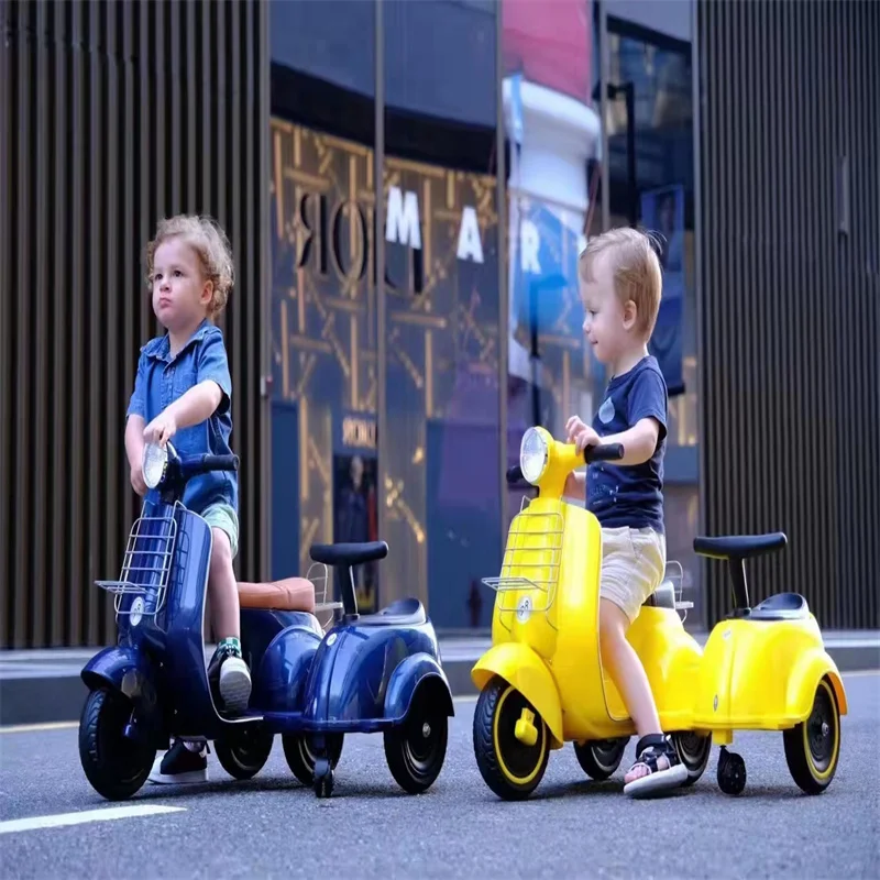 New design  seat removable battery early education kids electric motorcycle four-wheels children electric ride on bikes