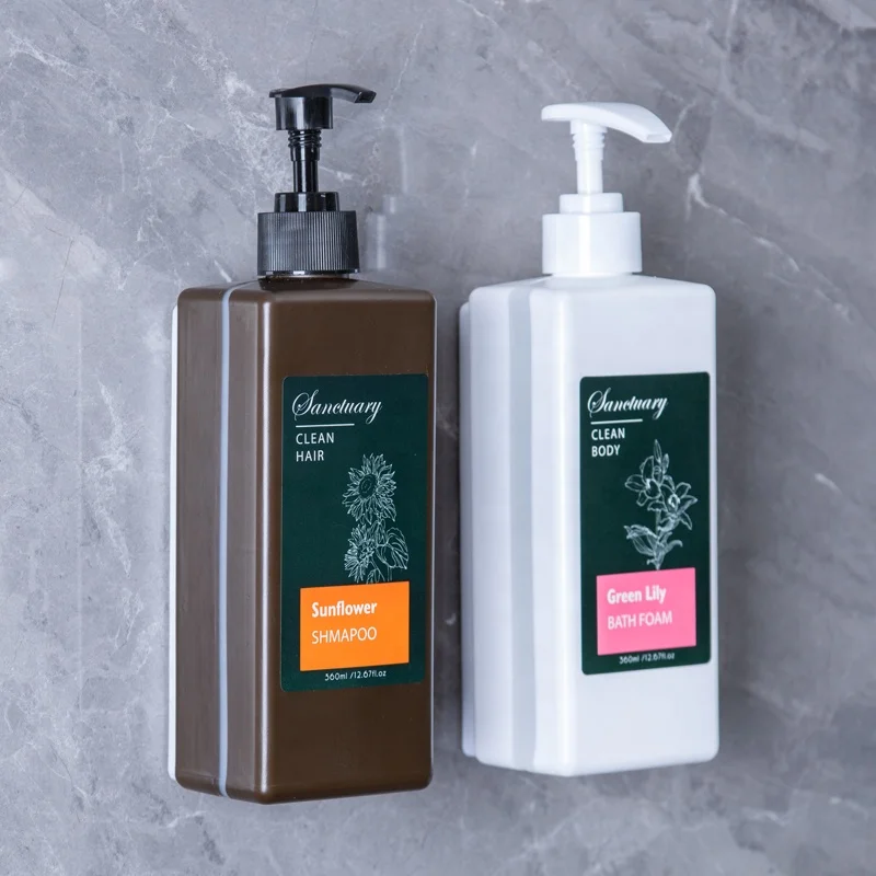 Premium Thick Soap Pump Bottles Plastic Hand Soap Dispenser with Rust Proof Pump and Waterproof Labels for Bathroom, Kitchen