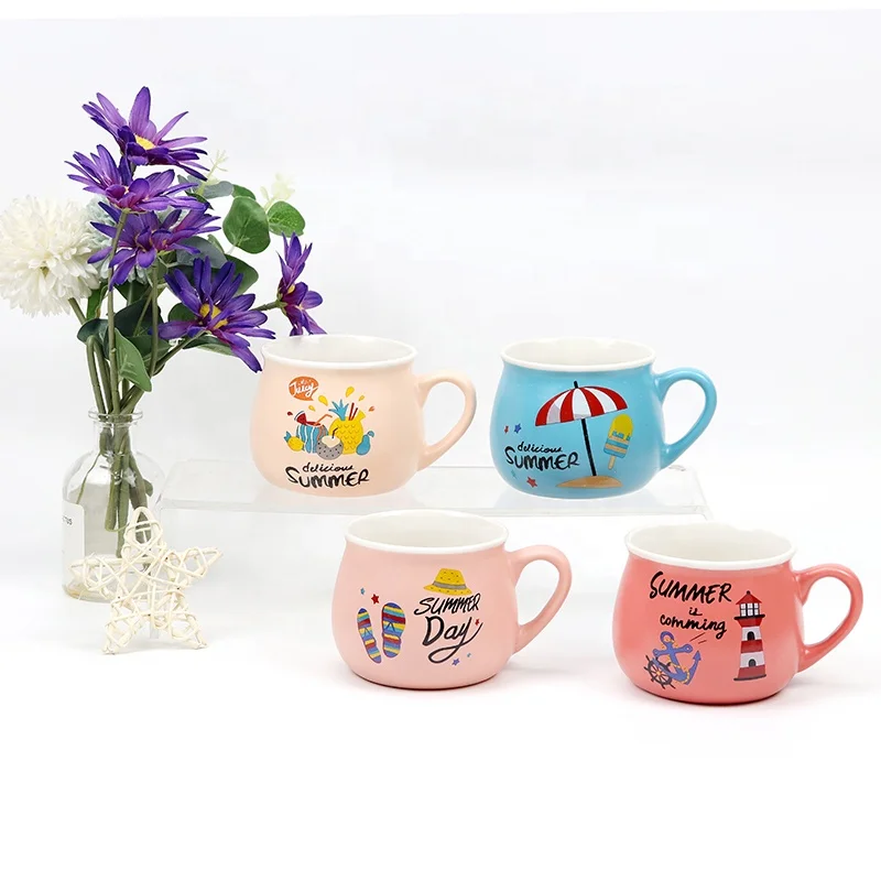 bone china ceramic ball shape coffee set with decal factory wholesale ceramic ball shape coffee cup and saucer