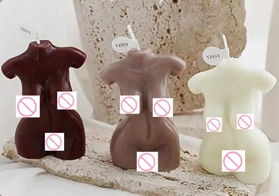 Gift Nordic Decoration Quality bath and body Soy Wax Curve Naked Female Nude Women Shaped Candles Woman body shape candle