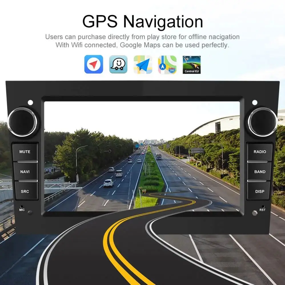 Автомагнитола для Opel Astra H J Vectra Vauxhall Antara Zafira Corsa C D Vivaro Meriva Veda 2Din Android Auto Carplay мультимедиа IPS