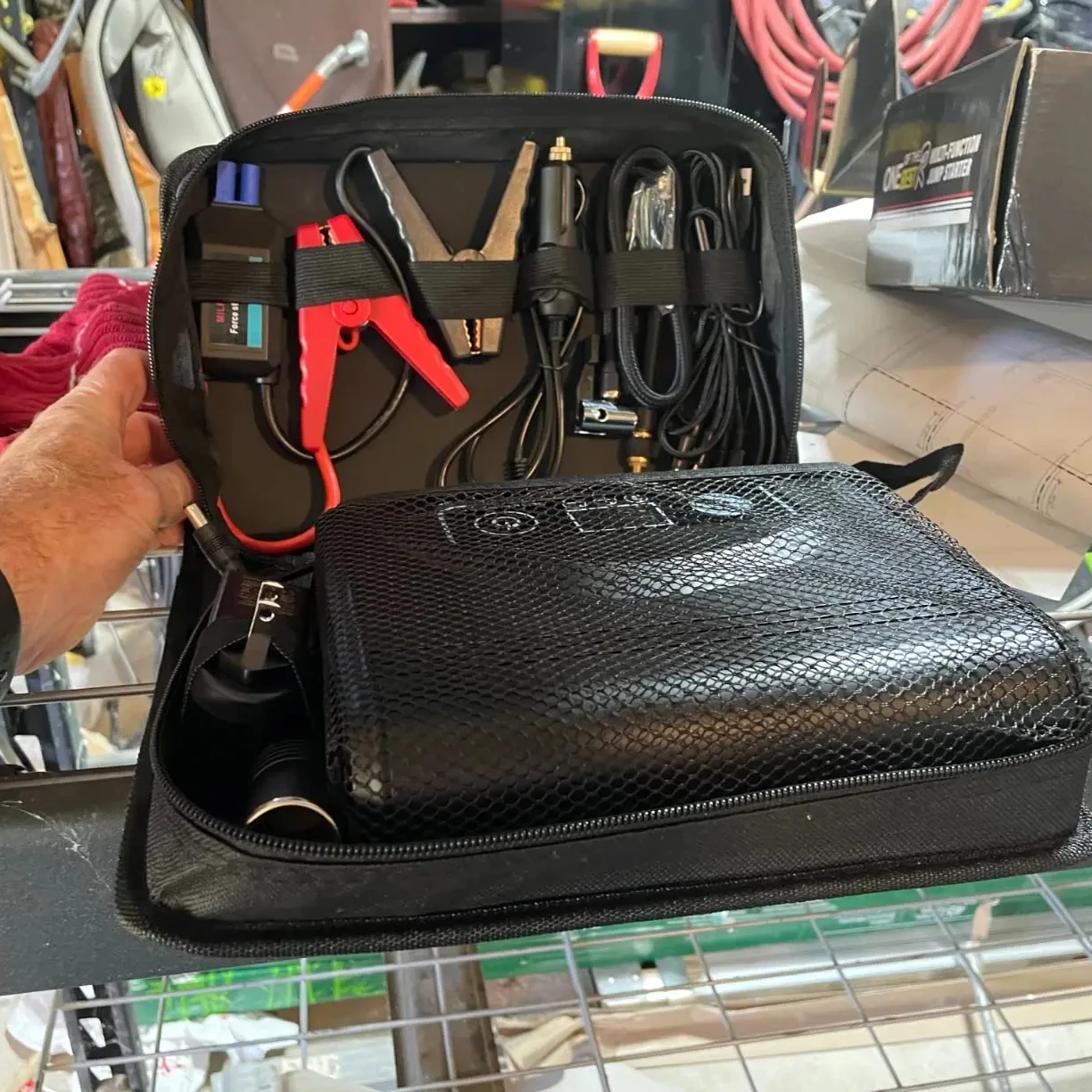 4IN1 2000A Multifunction Professional Car Jump Starter Power Bank With Air Compress And Air Blower For Car Inflating Emergency