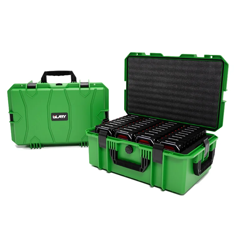 GLARY professional mobile hard drive case box all weather external hard drive case stackable hard drive transport case box