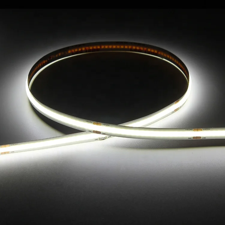 Factory Wholesale Price Flexible COB LED Strip Lights DC12V 16.4ft/5M 320leds/M CRI90 Flexible LED Tape Light