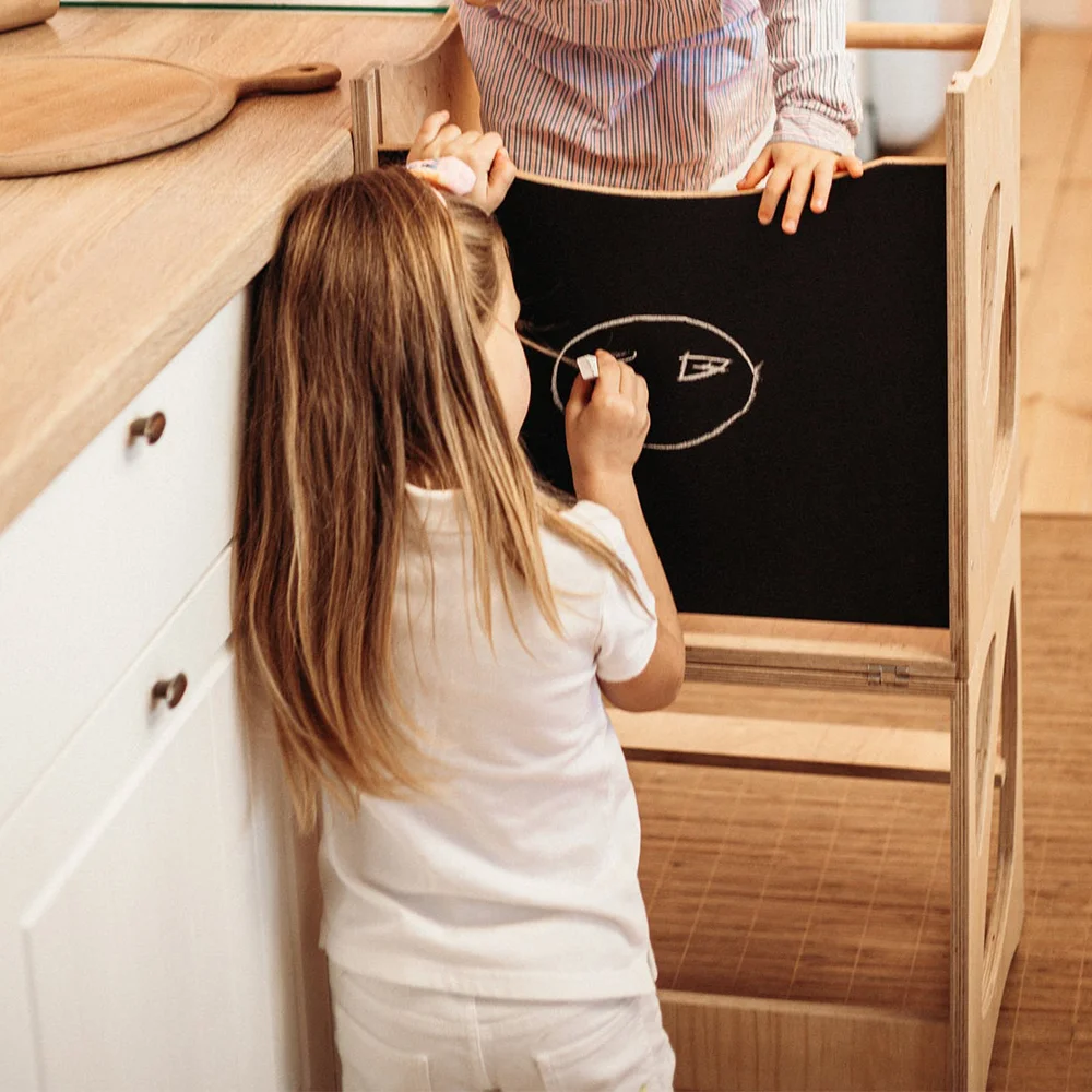 living room furniture wooden footstool children kitchen helper step stool kids learning tower