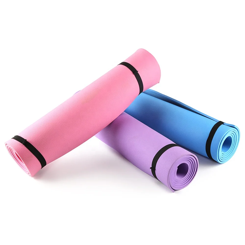 Various Colors Anti-skid Sports Fitness Mat 6MM Thick EVA Comfort Foam Yoga Mat