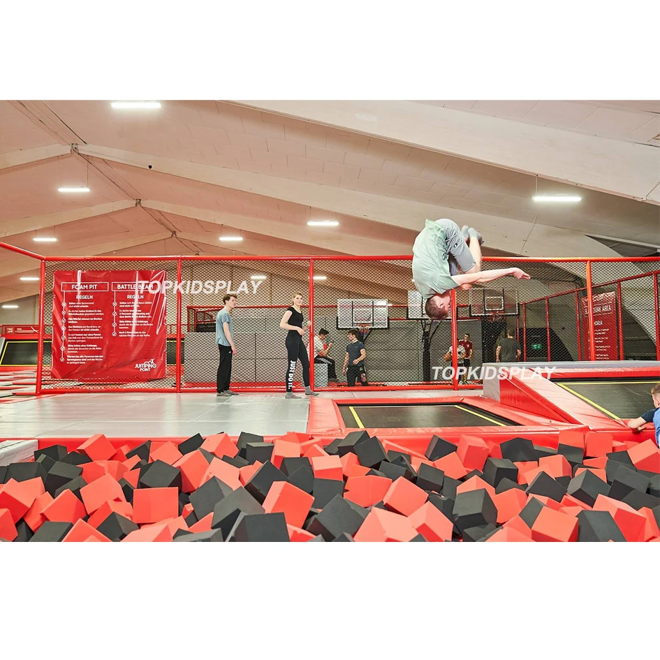 Factory Manufactures Indoor Playground Equipment Big Foam Ball Pit Rope Course Indoor Trampoline Kids Space Playground