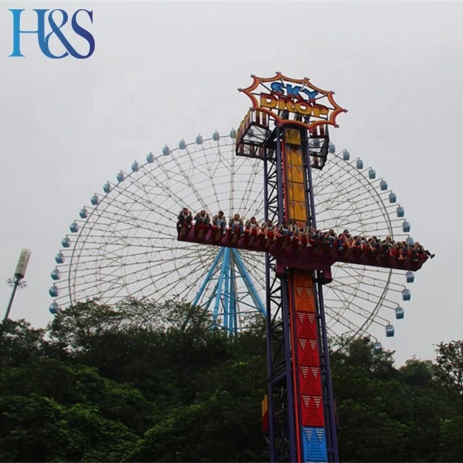 sky drop tower amusement park equipment flying tower rides