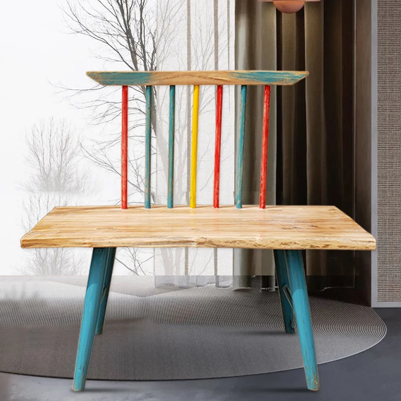 Hot Sale High Quality double seat outdoor wooden chair for sale