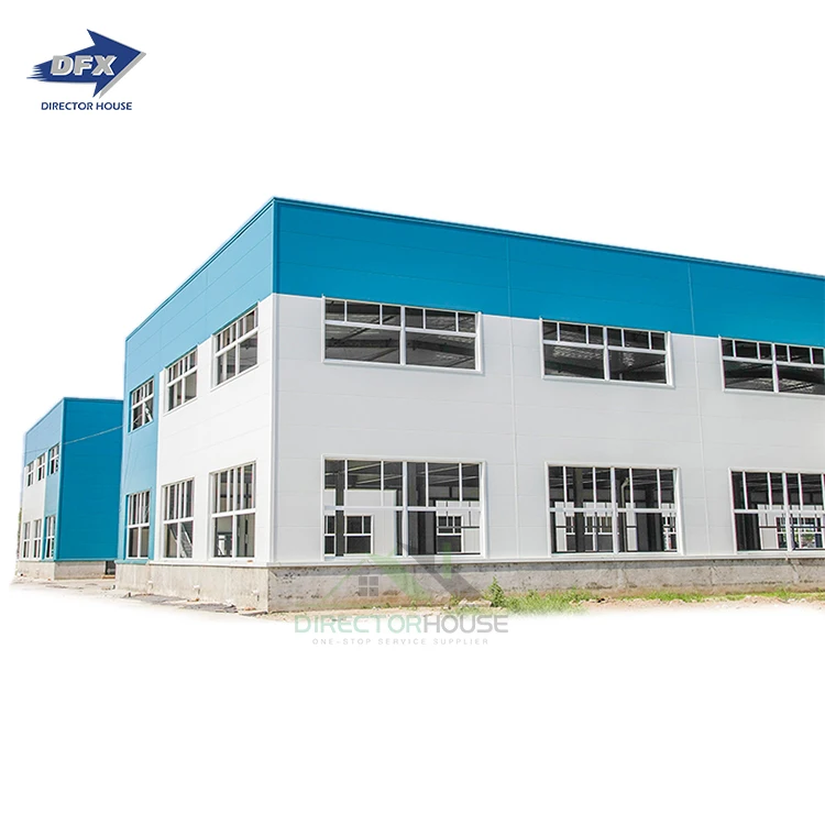 Prefab Warehouse/Workshop/Hangar/Poultry House/Hall Building Metal Frame Building Prefabricated Steel Structure