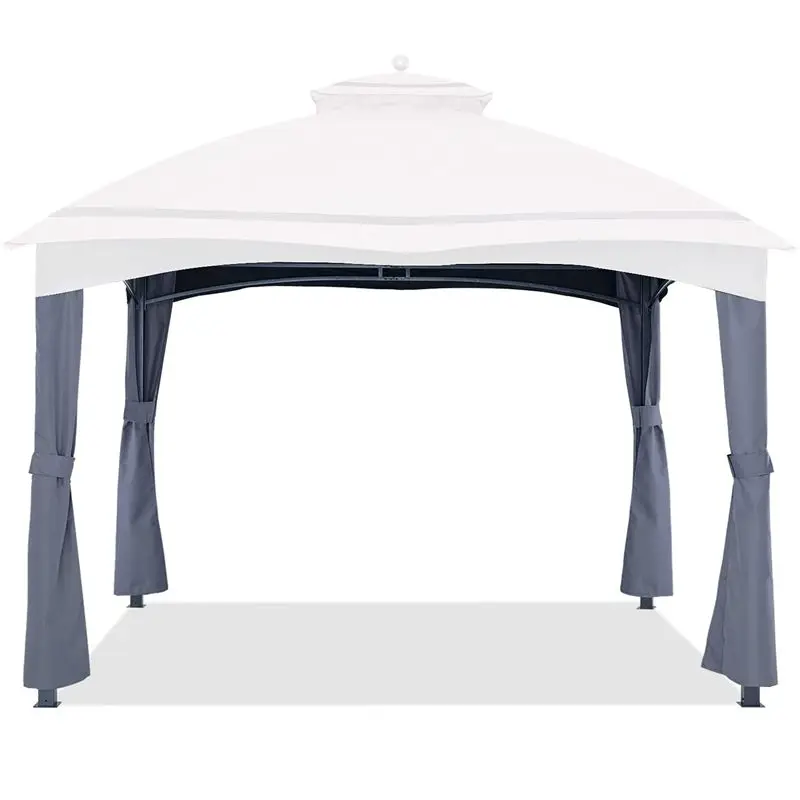 Excellent Fire Rating Low Maintenance WPC Pergola Gazebo Louvered Patio Covers Garden Awning Outdoor Furniture Aluminium Gazebo