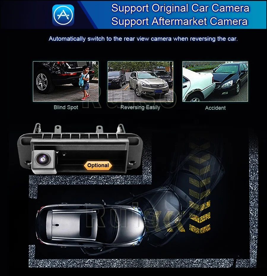 RUISO Wireless CarPlay Android Auto Decoding Box For Benz G-Class W463 2012-2018 G63 G65 AMG G500 G 63 navigation  Box Module