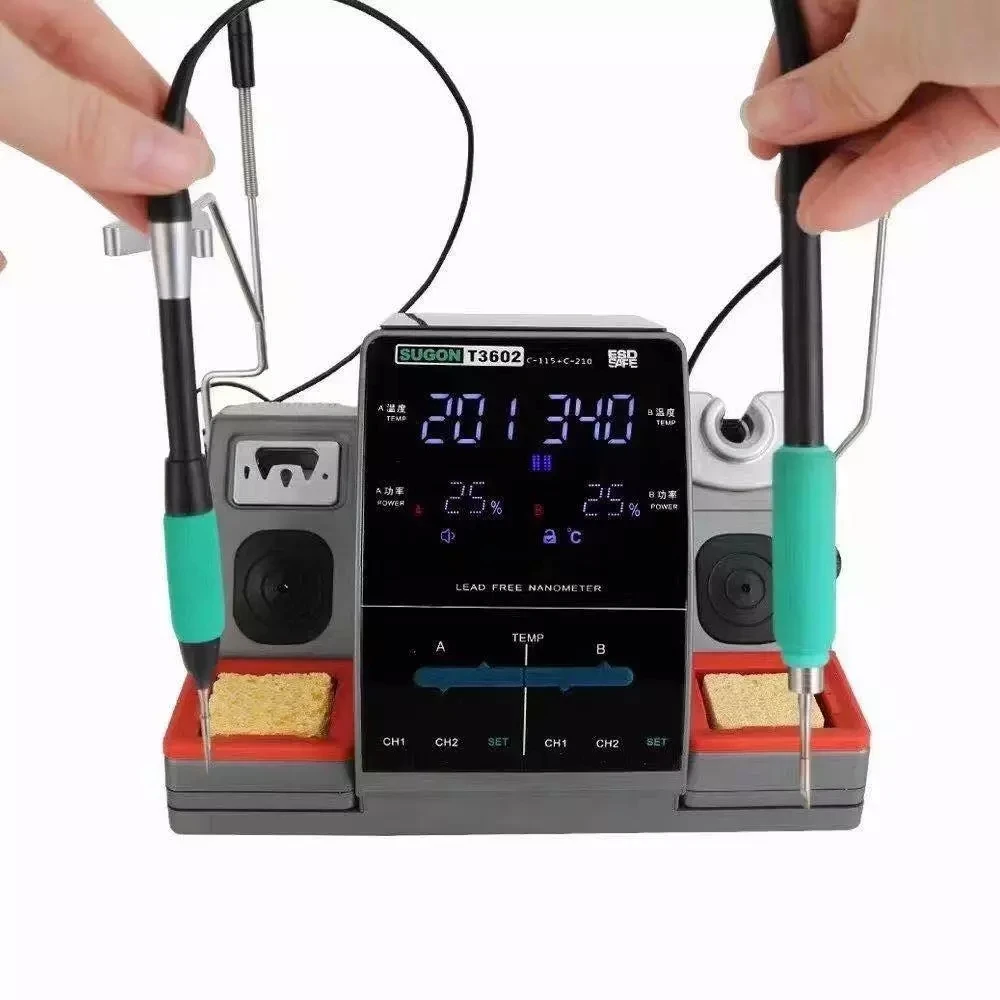 SUGON T3602 2 in 1 Soldering station with soldering tips for Mobile Phone Repair Coming Soon welding
