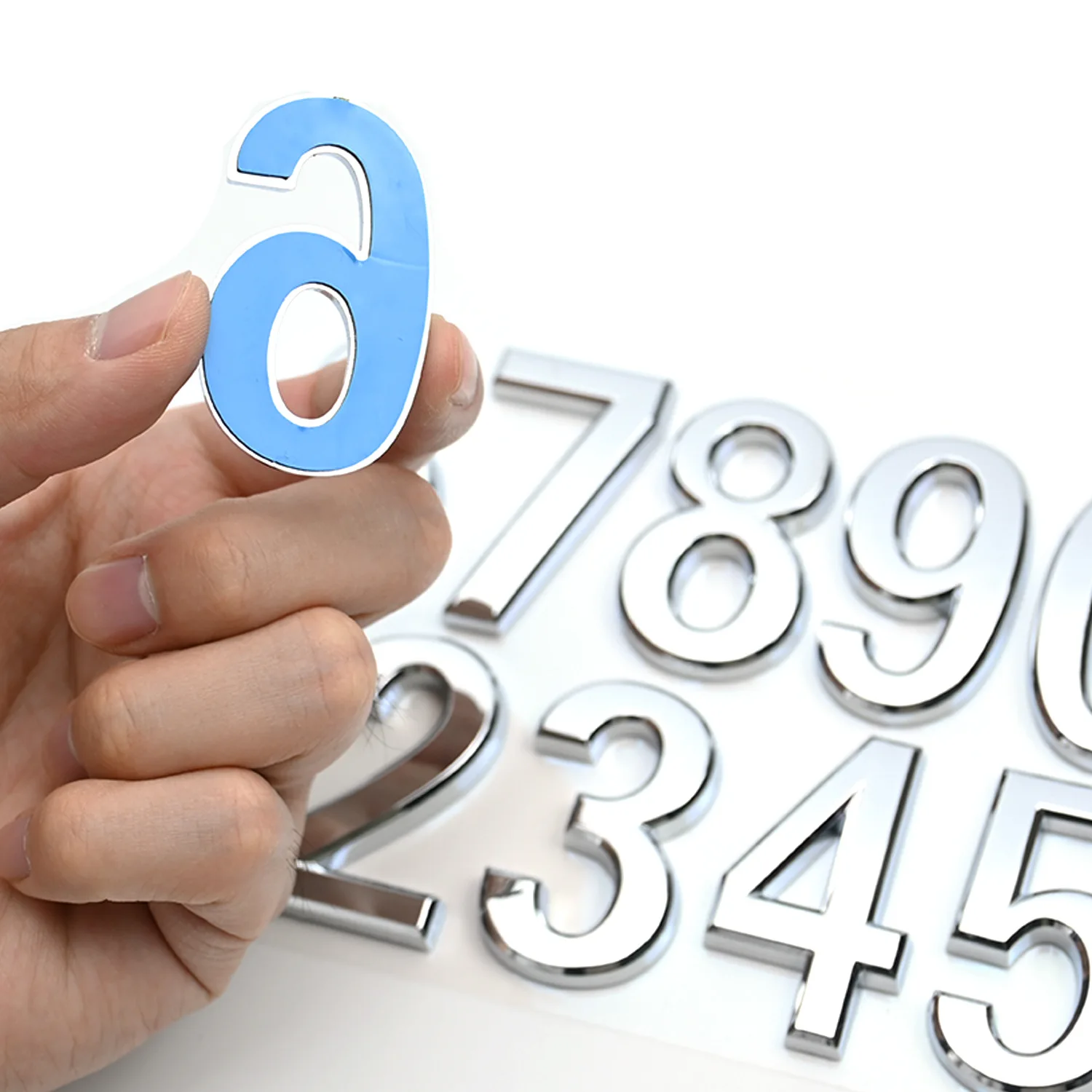 Customized ABS Plastic Acrylic 3D Letters Car License Plate Numbers Letters