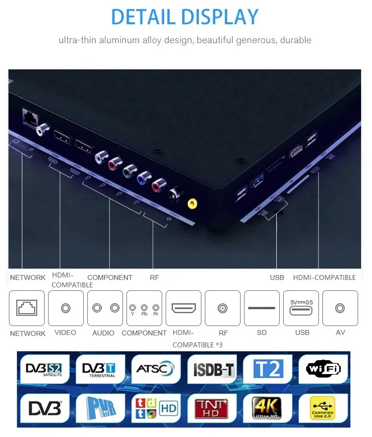 
Amoi Tv 55Inch Product Curved Screen Led New Black Video Hotel Rohs Color Support Languages VGA Amoi Tv 