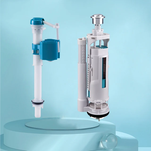 top sell upc wras toilet valve fill and flush flushing valve for cistern dual push button inlet plastic float valve