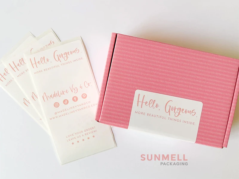 Free Sample Cosmetic Shipping Mailer Boxes Custom Logo Cute Pink Ship Out Package Beauty Subscription Box
