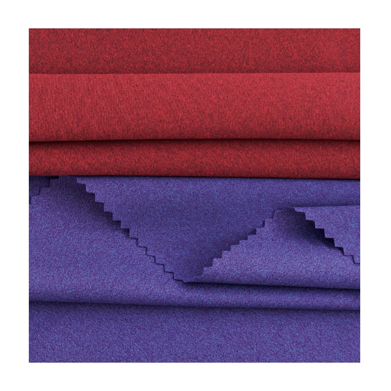 7Nylon Polyamide Interlock Knitted 4 Way Stretch  Spandex Fabric For Women Activewear