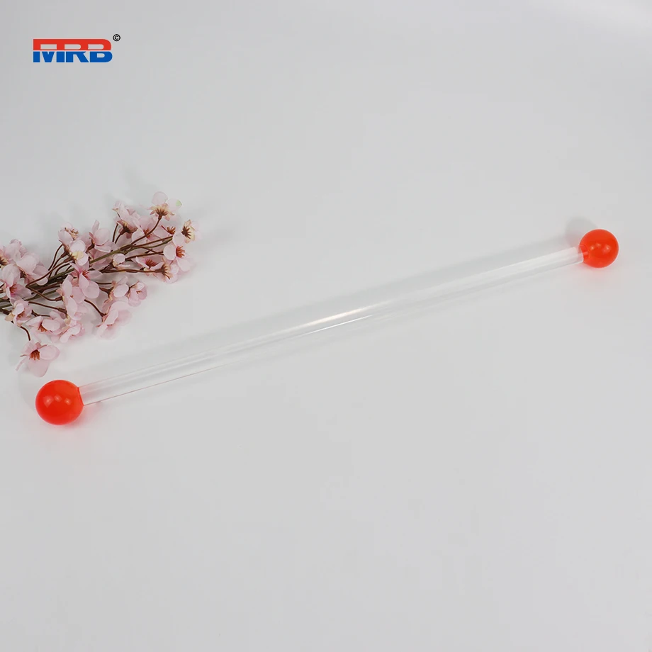 2024 New  acrylic transparent  fire devil stick  glow contact juggling sticks