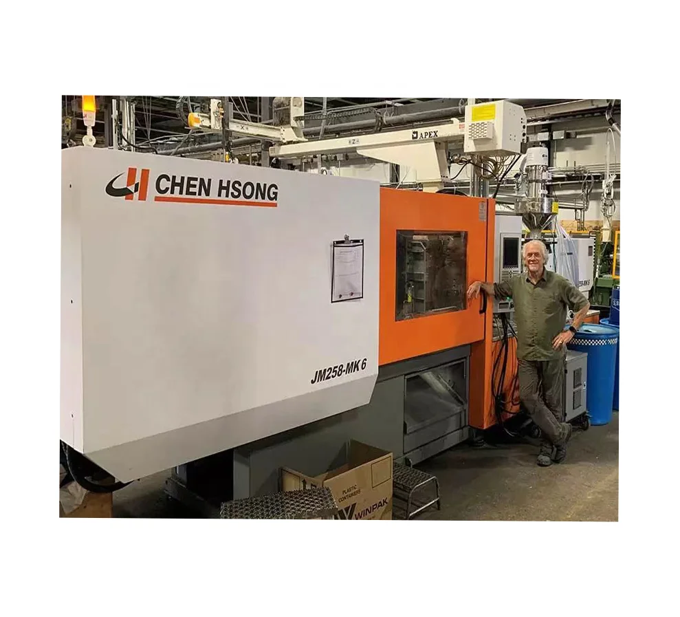 Top quality Chen Hsong JM 258ton new machine injection molding machine for making plastic flower pot in China
