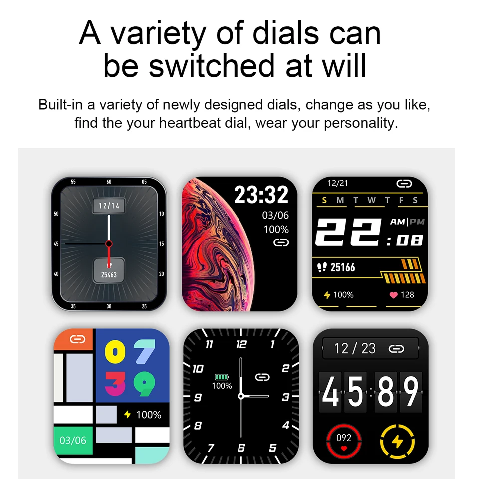 Eseed E86 Smartwatch PPG ECG Blood Pressure Body Temperature monitoring Health Sport Smart Watch Watches for Men Women