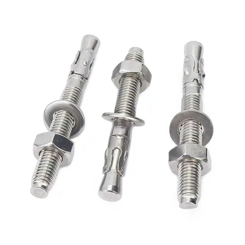 Custom 304 316 Stainless Steel M6 M8 M10 Expansion Stud Anchor High Corrosion Resistant Wedge Anchor For Concrete