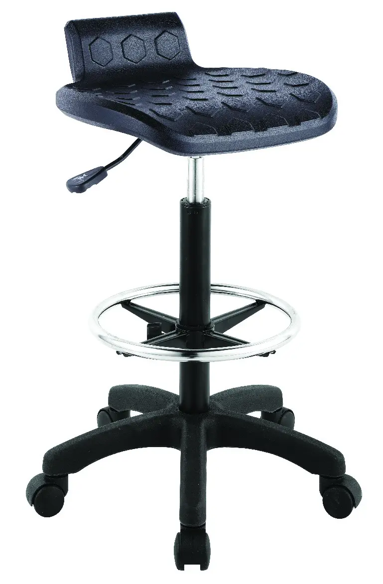 Ergonomic Contour Polyurethane Height Adjustable Lab & Factory Chair PU Anti-static Stool