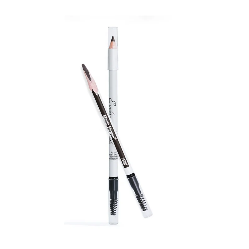 Music Flower 12pc Kit Durable Cosmetic With Brush Art 6 Colors Waterproof Longlasting Wooden Hard Formulate Eyebrow Pencil