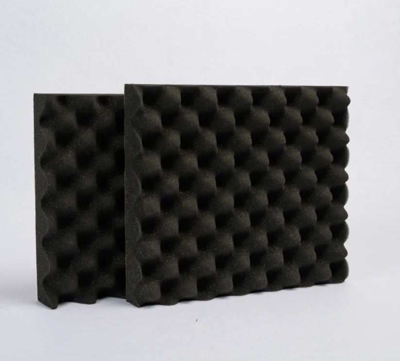 Covered Acoustic Foam Sponge for Walls Recording Studio Fabric Sound Absorb Material Egg-tray Foam Embossed Mattress